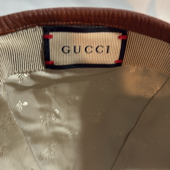 GUCCI Denim/Leather Ophidia Baseball Cap/M main image 5